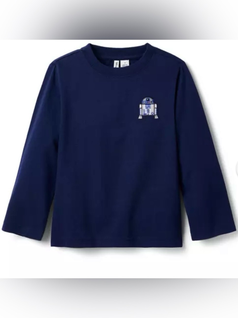 Janie and Jack x Star Wars R2-D2 Navy Blue Long Sleeve Graphic T-shirt, Youth 7